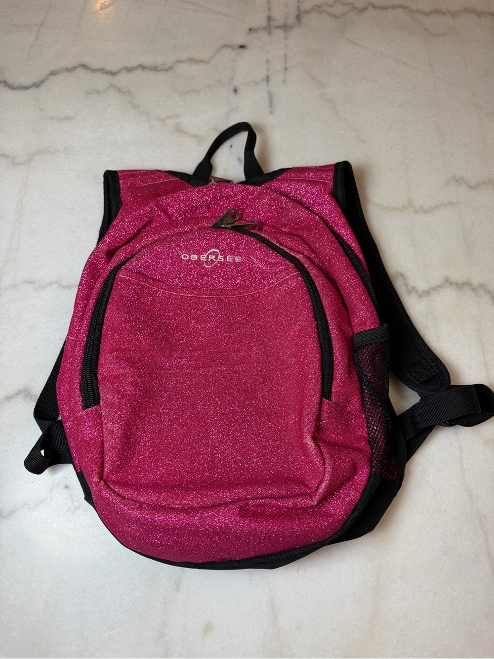 Mini-Preschool Obersee Sparkle Pink Backpack with Insulated Compartment